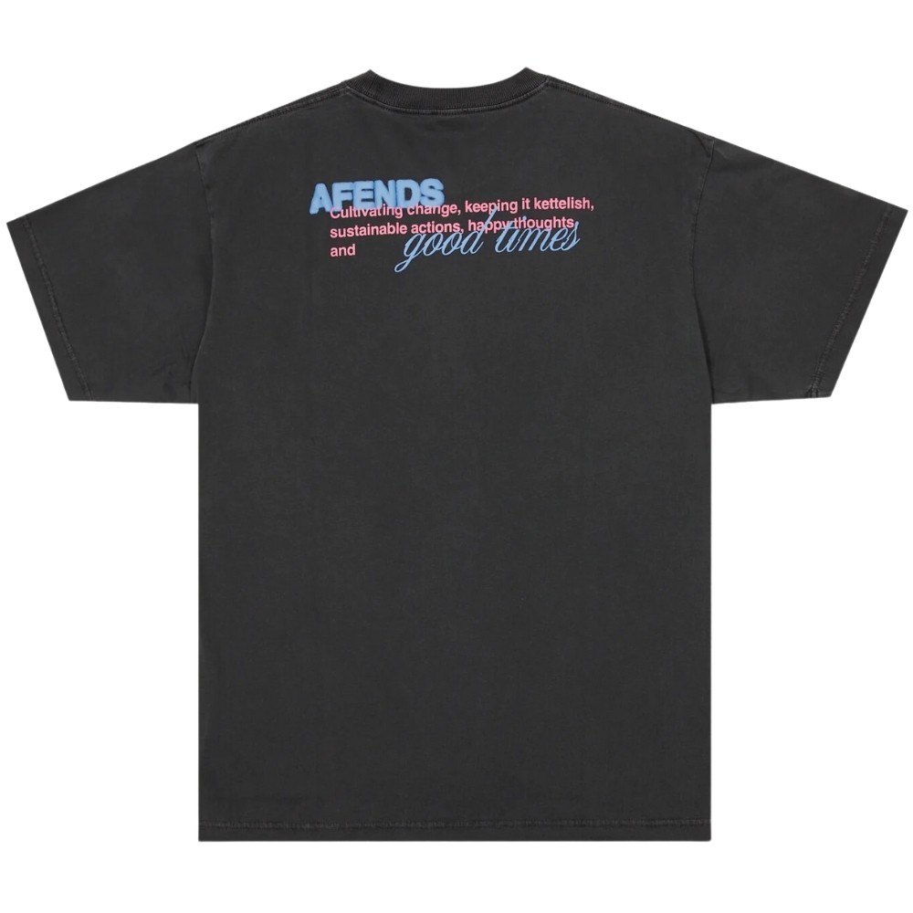 Afends Good Times Recycled Graphic Boxy Stone Black T-Shirt