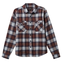Brixton Bowery LW Ultra Flannel Washed Navy Dusty Blue Button Up Shirt