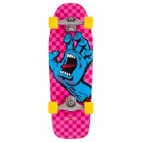 Santa Cruz X Carver Screaming Hand Checker Pink 30 Surfskate Skateboard