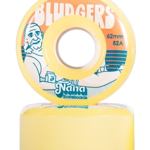 Nana Bludgers Dehydrated Yellow 82A 62mm Skateboard Wheels