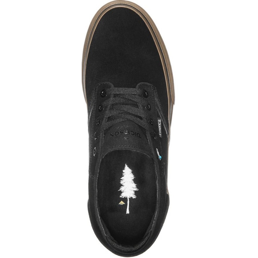 Emerica Dickson Black Gum Mens Skate Shoes [Size: US 5]