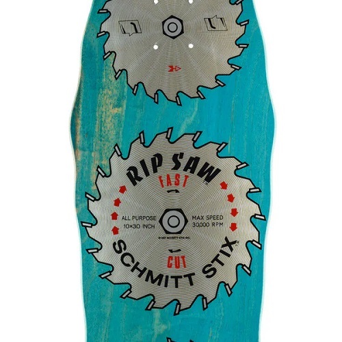 Schmitt Stix Ripsaw Modern Concave Turquoise Reissue Skateboard Deck