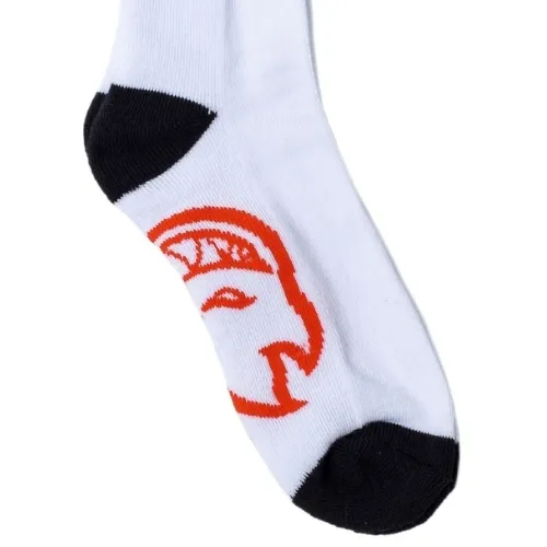 Spitfire Classic 87 Bighead Swirl White Black Red 3 Pairs Mens Socks