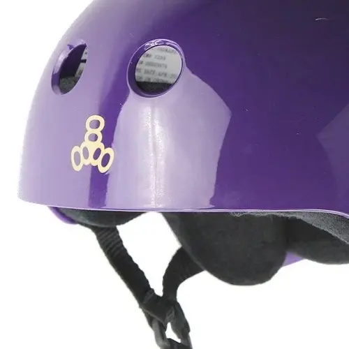 Triple 8 Brainsaver Sweatsaver Purple Gloss Helmet