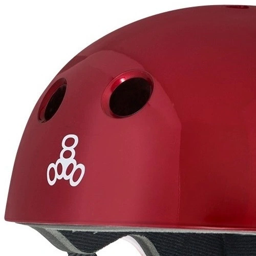 Triple 8 Brainsaver Sweatsaver Red Metallic Helmet