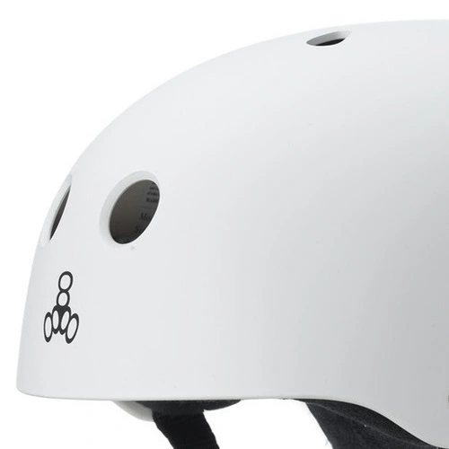 Triple 8 Brainsaver Sweatsaver White Rubber Helmet