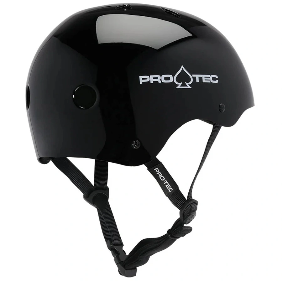 Protec Classic Skate Gloss Black Helmet