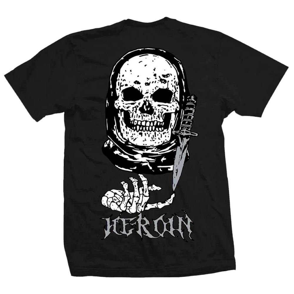 Heroin Video City Skull Black T-Shirt