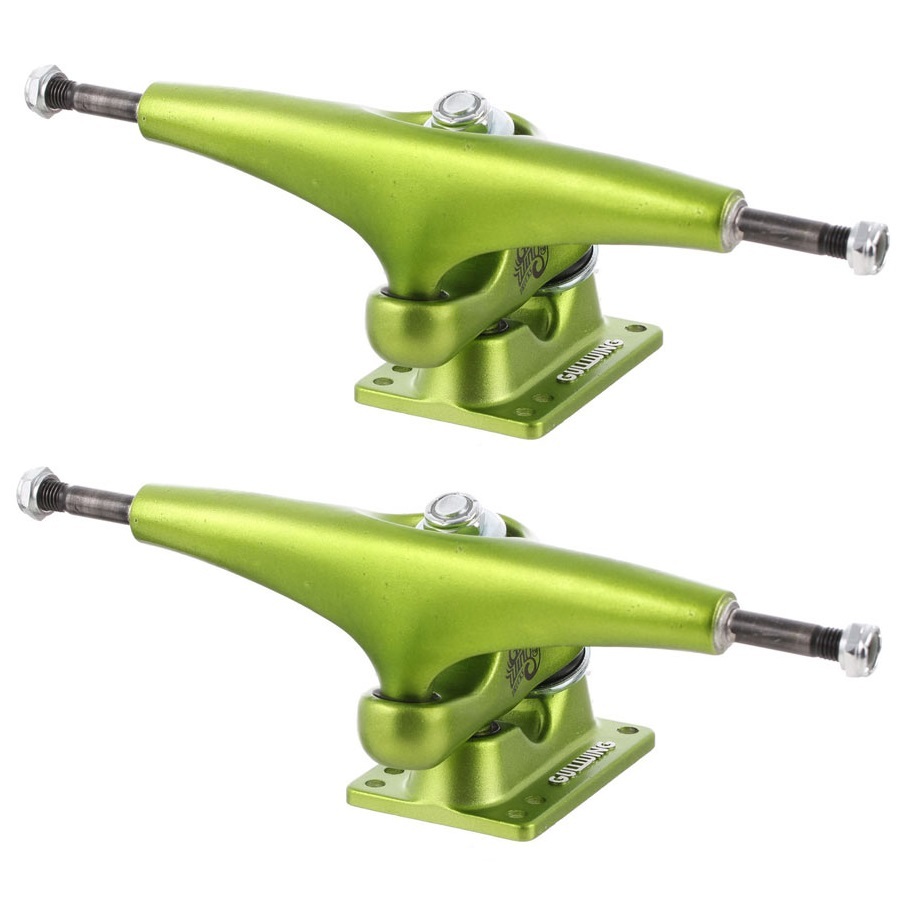 Gullwing Sidewinder II Lime Skateboard Trucks [Size: 10.0]