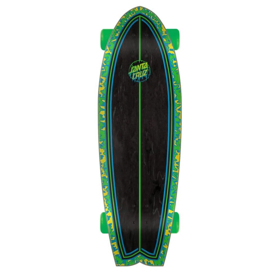 Santa Cruz Toxic Dot Shark 27 Cruiser Skateboard