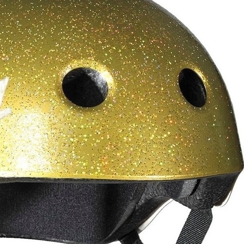 S1 S-One Lifer Certified Gold Glitter Helmet [Size: XS]