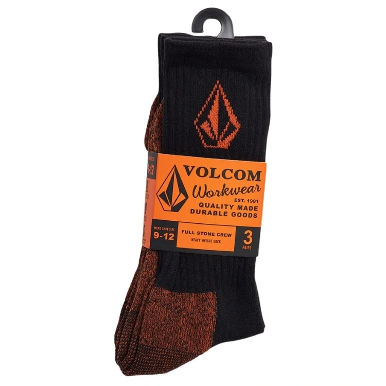 Volcom Workwear Black 3 Pack Socks