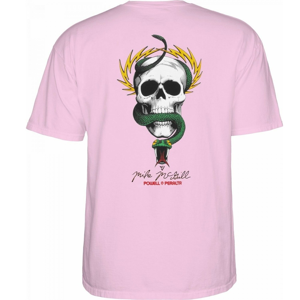 Powell Peralta Mcgill Skull & Snake Pink T-Shirt
