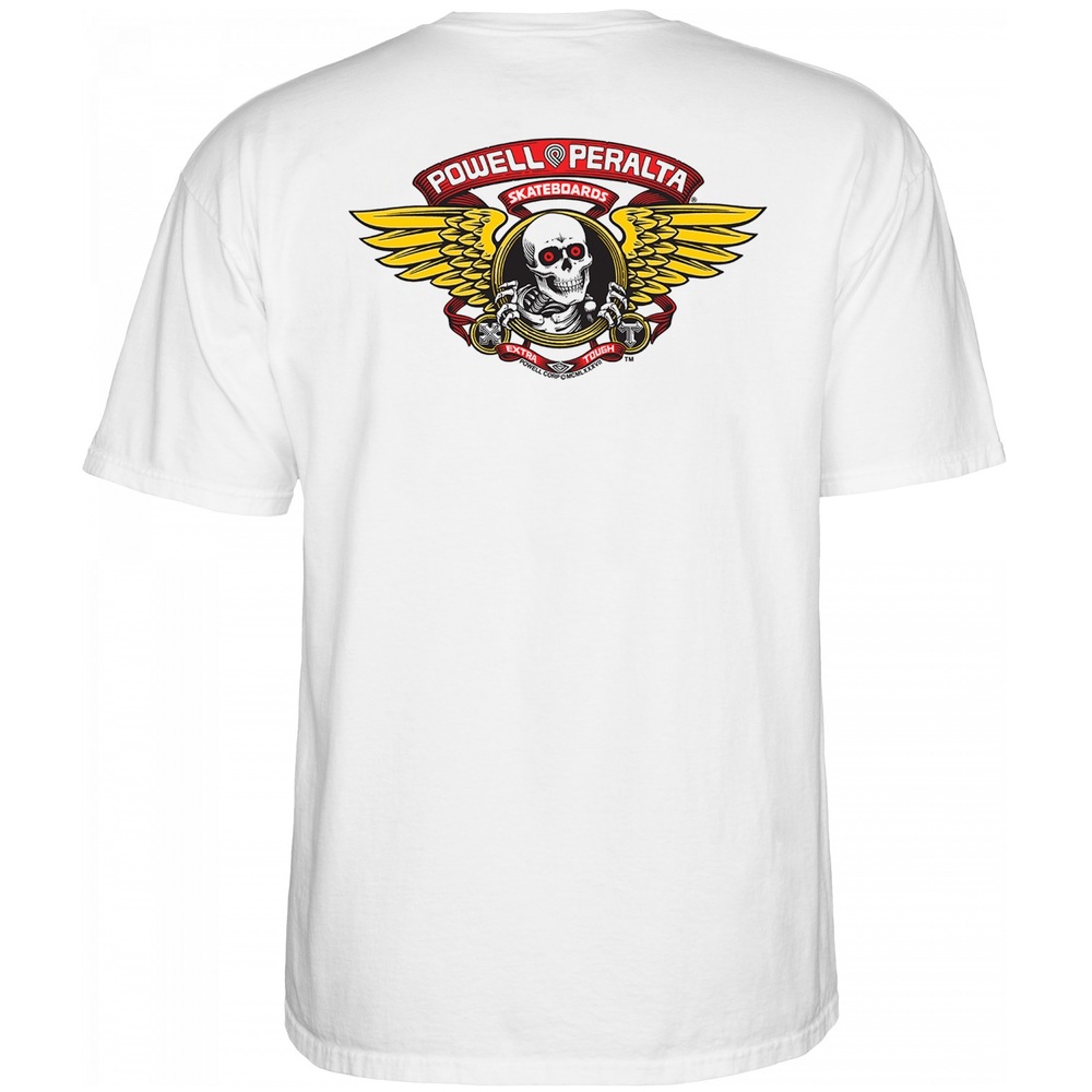 Powell Peralta Winged Ripper White T-Shirt [Size: L]