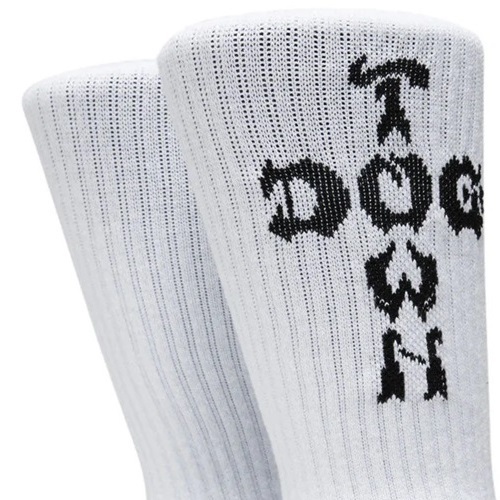 Dogtown White Black 1 Pair Crew Socks