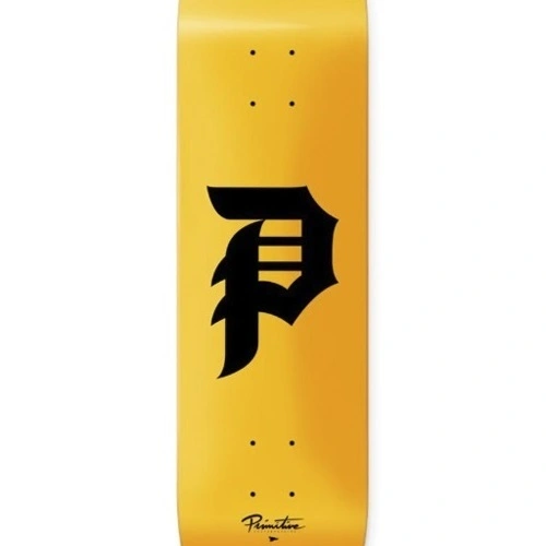 Primitive Dirty P Yellow 7.75 Skateboard Deck