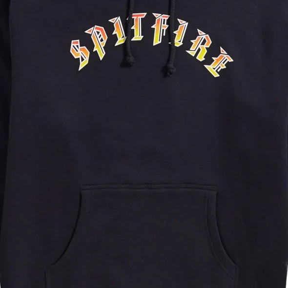 Spitfire Old E Bighead Fill Sleeve Navy Hoodie [Size: M]