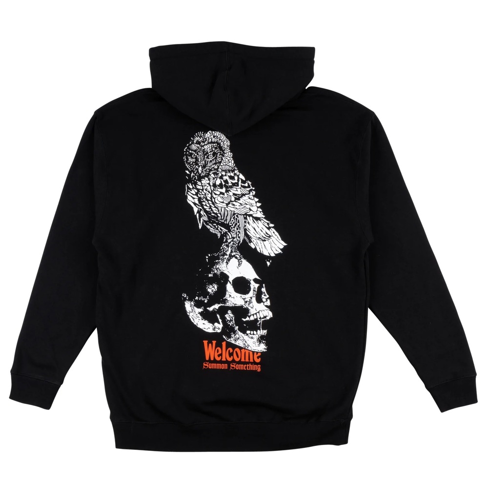 Welcome Skateboards Bird Brain Black Hoodie [Size: M]