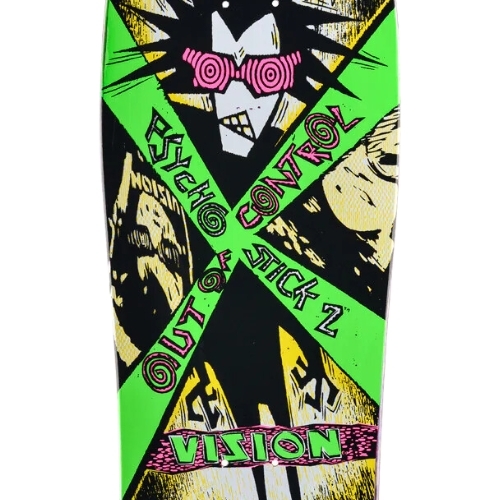 Vision Psycho Stick 2 Reissue Purple Skateboard Deck