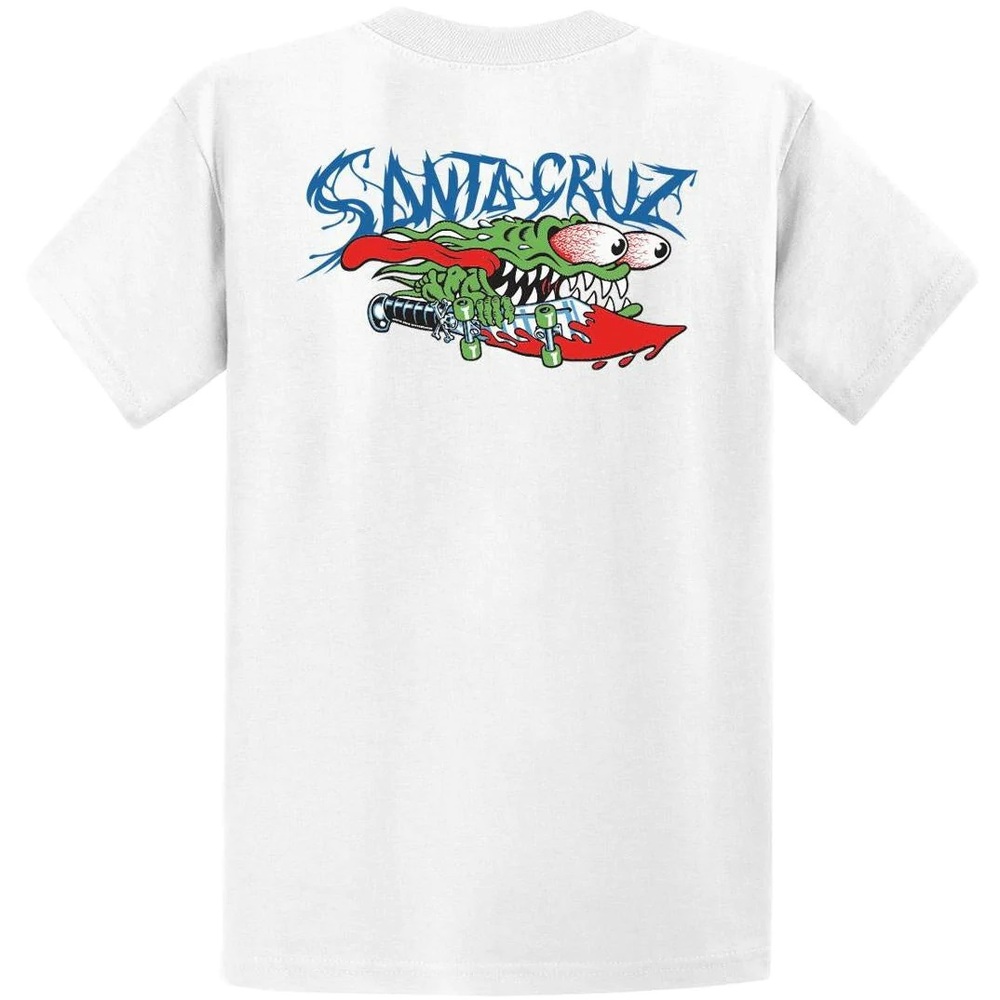 Santa Cruz Meek SC Slasher White Youth T-Shirt