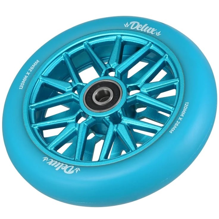 Envy Delux Blue 120mm Set Of 2 Scooter Wheels