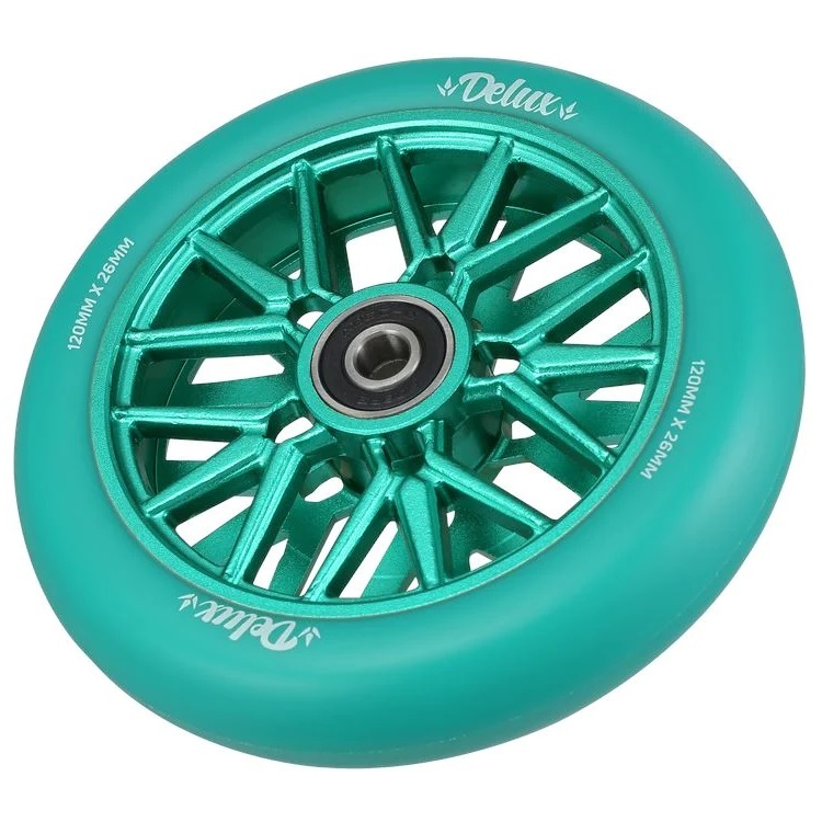 Envy Delux Teal 120mm Set Of 2 Scooter Wheels