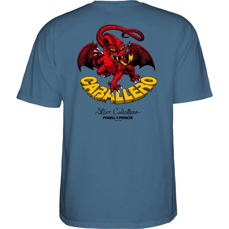 Powell Peralta Cab Dragon II Indigo Blue T-Shirt [Size: L]