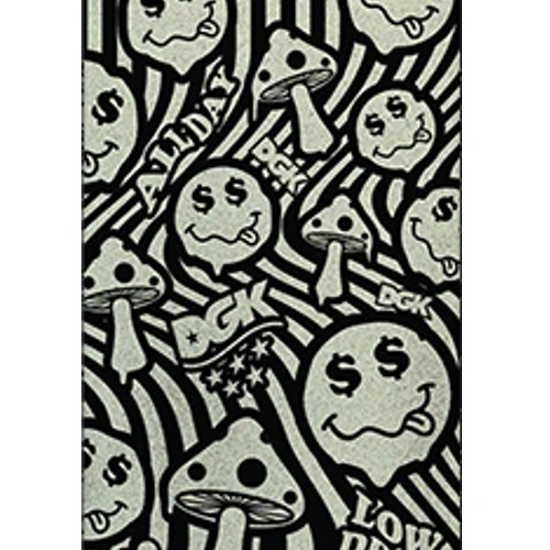 Dgk Glow Up 9 x 33 Skateboard Grip Tape Sheet