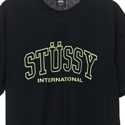 Stussy College International Black T-Shirt