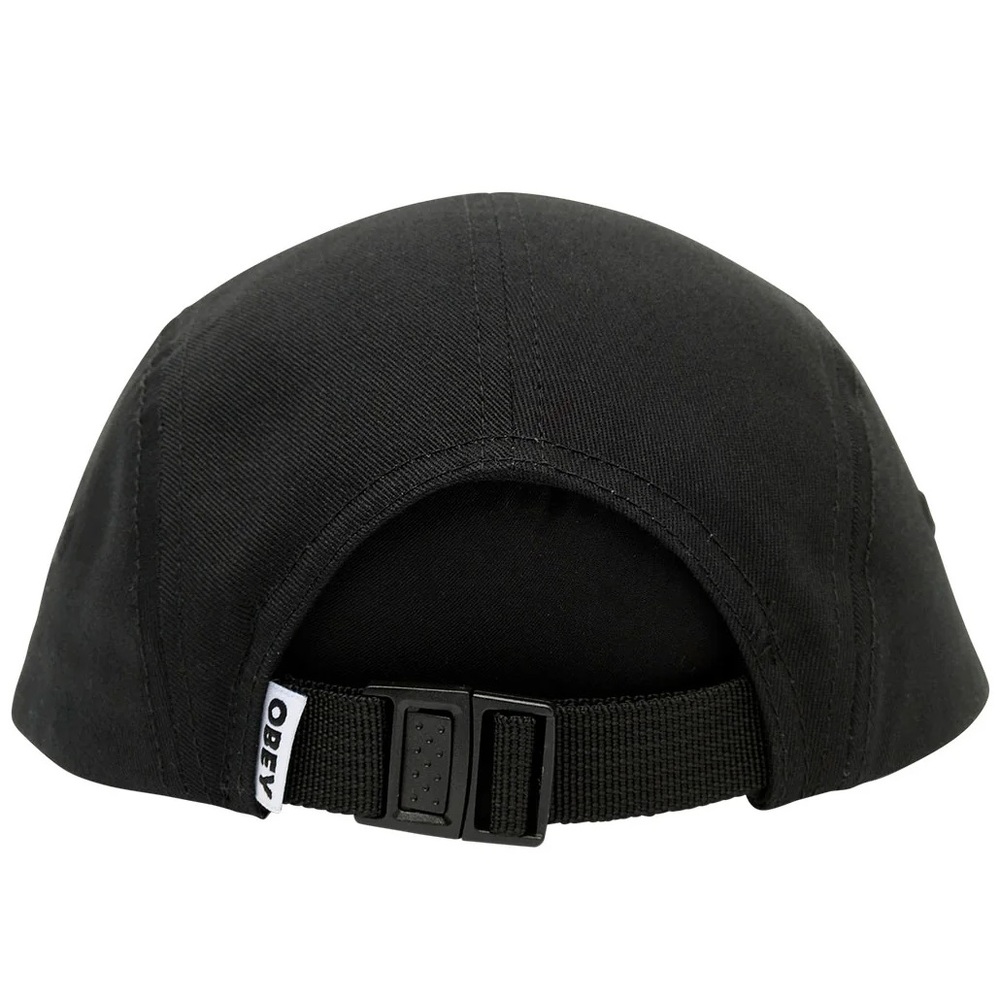 Obey Bold Label Organic I Black Strapback Hat