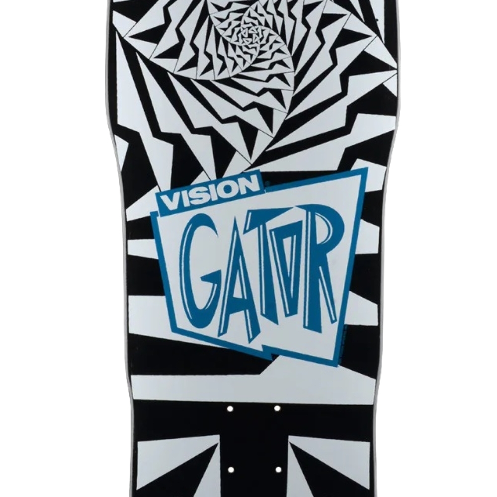 Vision Gator II Reissue Black White Skateboard Deck