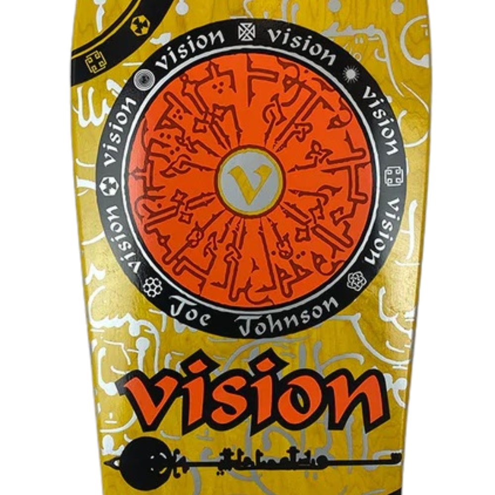 Vision Joe Johnson Hieroglyphics Yellow Skateboard Deck