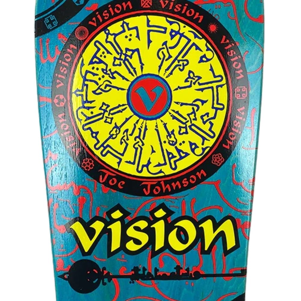 Vision Joe Johnson Hieroglyphics Turquoise Skateboard Deck