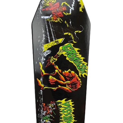 Vision Coffin Groholski Coffin Grave Mob Black Skateboard Deck