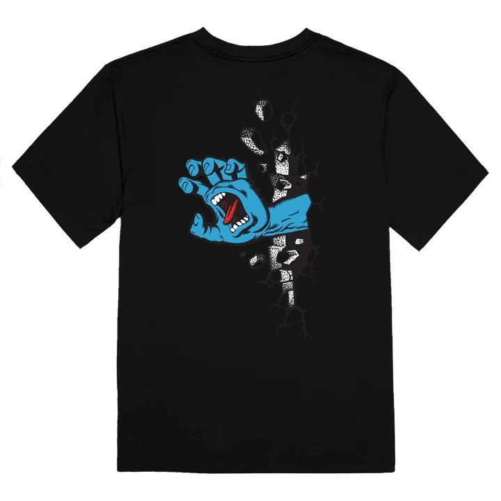 Santa Cruz Wall Hand Black T-Shirt [Size: M]