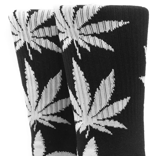 HUF Essentials Plantlife Black Socks