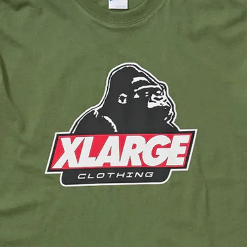 XLarge 91 Slanted Logo Green T-Shirt [Size: M]