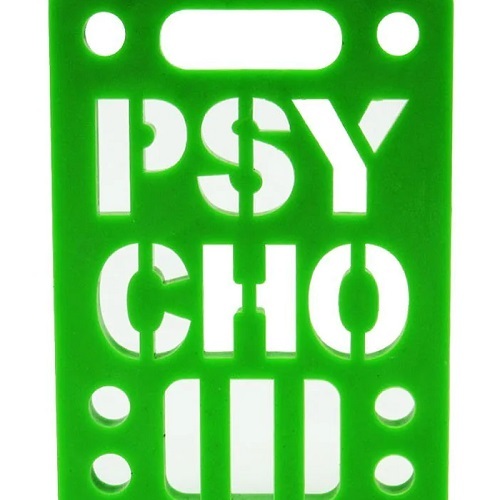 Vision Psycho Green 1/4 Skateboard Riser Set