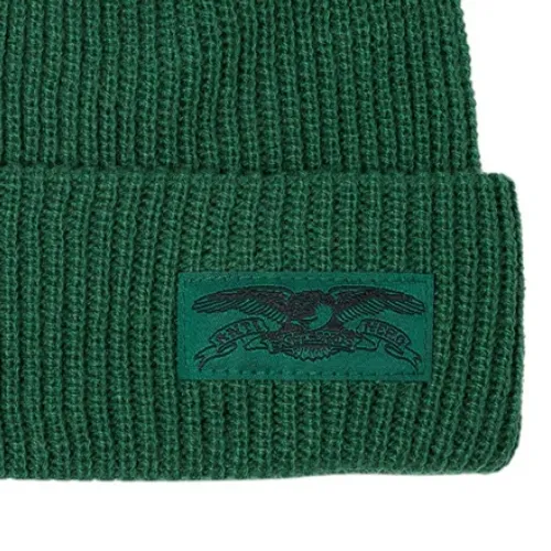 Anti Hero Stock Eagle Label Green Black Beanie