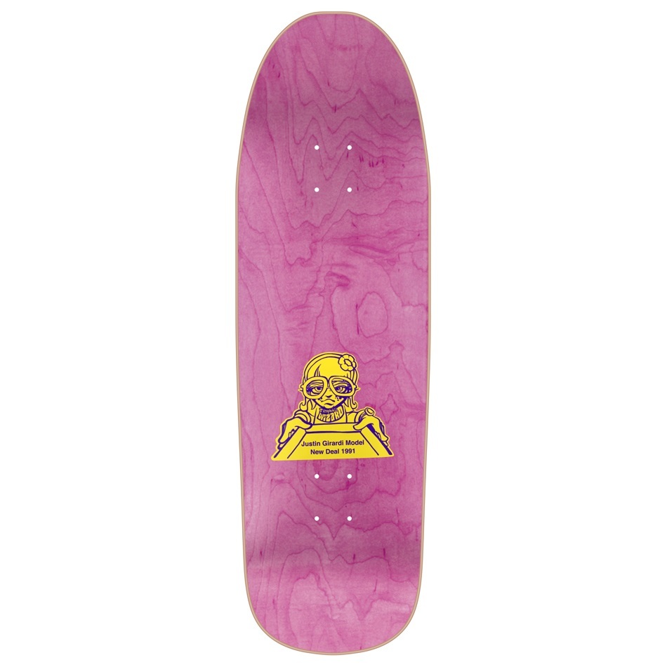 New Deal Girard Pimpball Wizard Neon HT Purple 9.5 Skateboard Deck