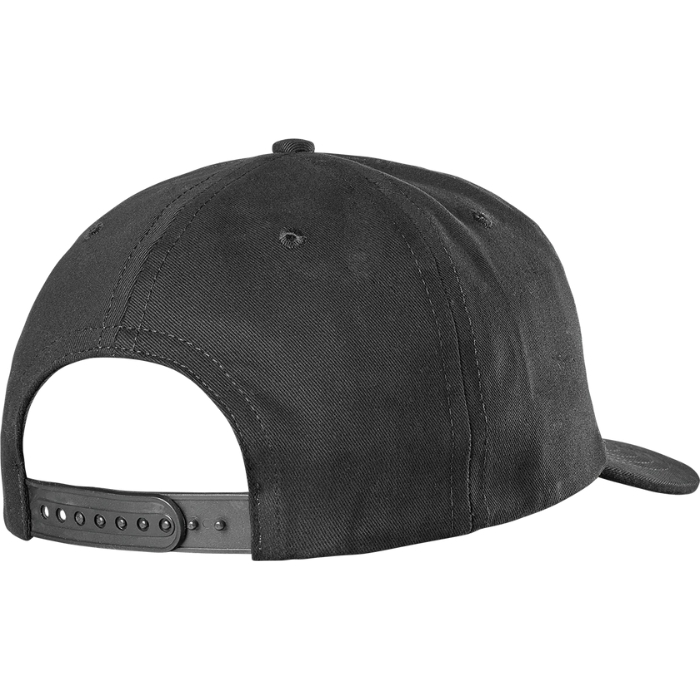 ES Script Applique Black Snapback Hat