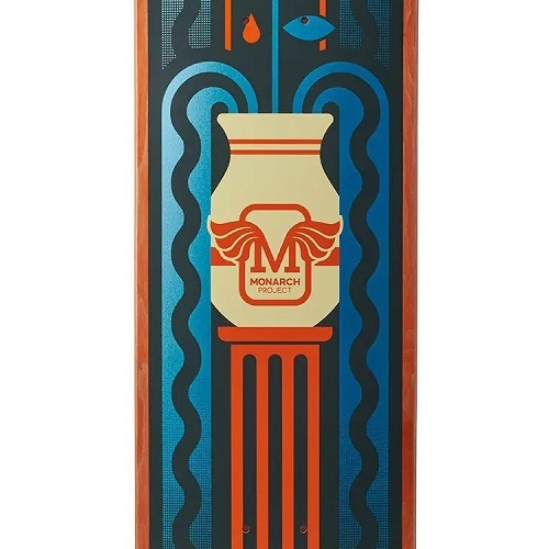 Monarch Fountain R7 Orange 8.0 Skateboard Deck