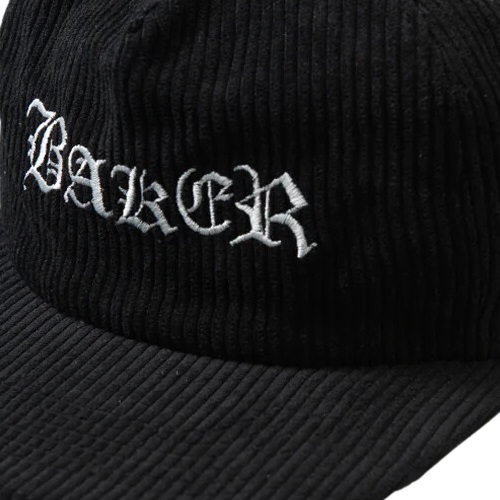 Baker Olde Black Grey Cord Snapback Hat