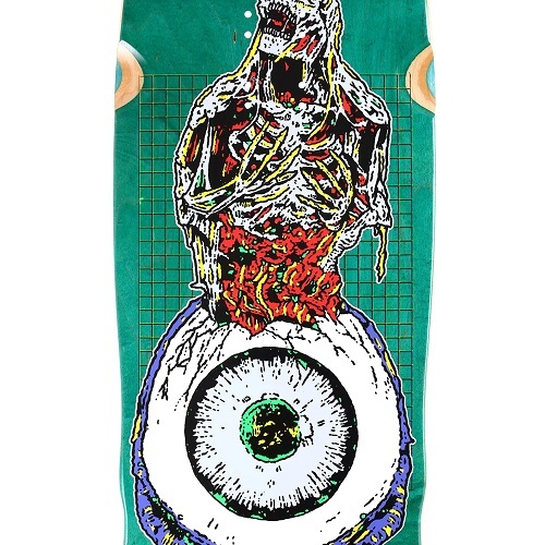 Heroin Dead Dave Die Tonight Green 10.1 Skateboard Deck