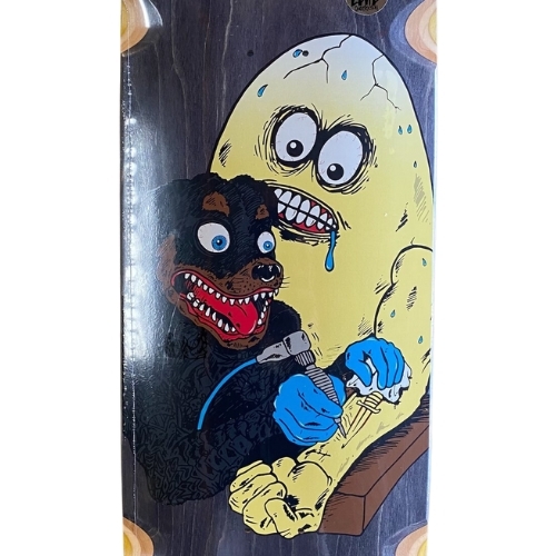 Heroin Eric Dressen Guest Egg Black 9.75 Skateboard Deck