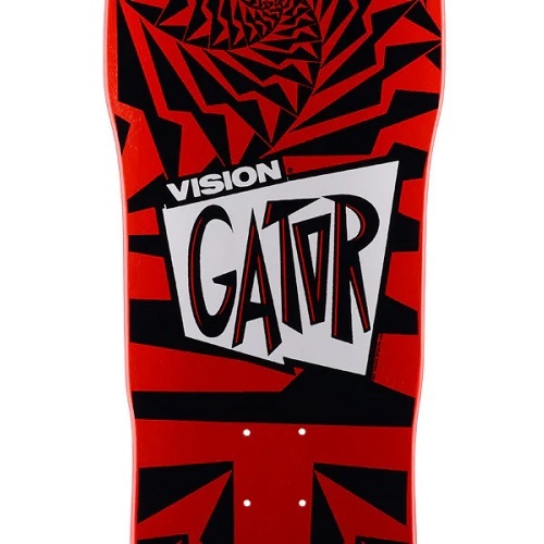 Vision Gator II Reissue Red Black Skateboard Deck