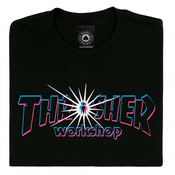 Thrasher X Alien Workshop Nova Black T-Shirt [Size: S]