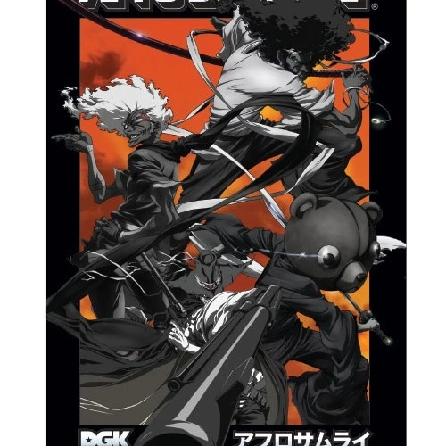 Dgk Afro Samurai Collage Skateboard Sticker