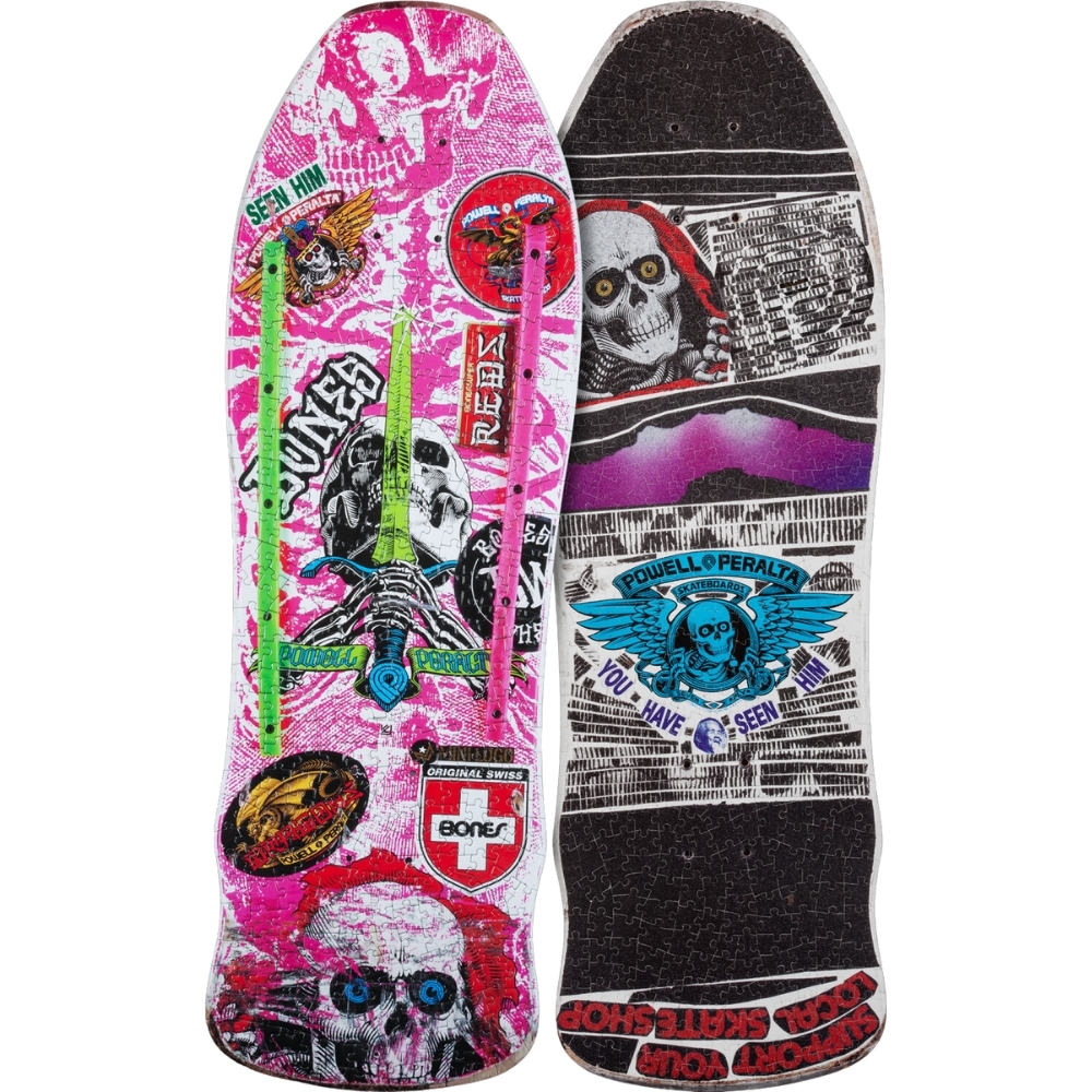 Powell Peralta Skull & Sword Geegah Pink Jigsaw Puzzle