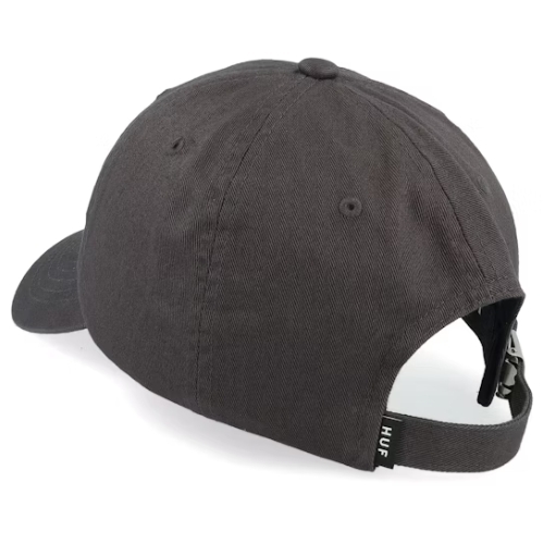 HUF Zine 6 Panel Black Dad Hat